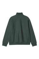 Carhartt WIP Half Zip American Script Sweat - Kale Green