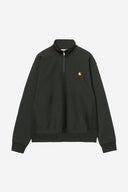 Carhartt WIP Half Zip American Script Sweat - Raven