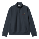Carhartt WIP Half Zip American Script Sweat - Deep Night
