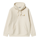 CARHARTT WIP HOODED AMERICAN SCRIPT SWEAT - NATURAL