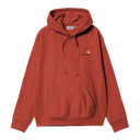 Carhartt WIP Hooded American Script Sweat - Oxide Red