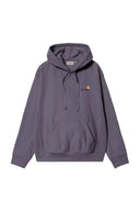 Carhartt WIP Hooded American Script Sweat - Shady Purple