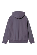 Carhartt WIP Hooded American Script Sweat - Shady Purple