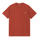 CARHARTT WIP S/S AMERICAN SCRIPT TEE - OXIDE RED