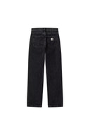 Ladies Carhartt WIP W' NOXON PANT - BLACK STONE WASHED