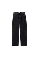 Ladies Carhartt WIP W' NOXON PANT - BLACK STONE WASHED