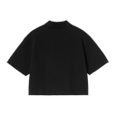 CARHARTT WIP W' S/S SCRIPT POLO - BLACK
