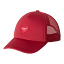 CARHARTT WIP HEART PATCH TRUCKER CAP - SCARLET