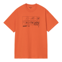 Carhartt WIP THEORY AND PRACTICE TEE- PERSIMMON