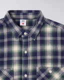 EDWIN WORK SHIRT LS - NAVY/GREEN