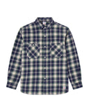 EDWIN WORK SHIRT LS - NAVY/GREEN