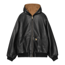 Carhartt WIP 50TH ANNIVERSARY OG ACTIVE LEATHER JACKET - BLACK / HAMILTON BROWN