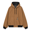 Carhartt WIP 50TH ANNIVERSARY OG ACTIVE LEATHER JACKET - BLACK / HAMILTON BROWN