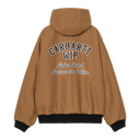 Carhartt WIP 50TH ANNIVERSARY OG ACTIVE LEATHER JACKET - BLACK / HAMILTON BROWN