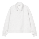Ladies Carhartt WIP W' BRENTA POLO SWEAT - ASH HEATHER