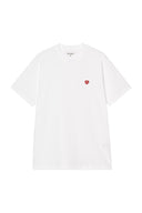 Carhartt WIP Small Heart Tee - White / Red