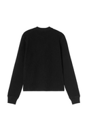 Ladies Carhartt WIP W' Blackletter Waffle Tee - Black