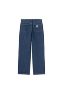 Ladies Carhartt WIP W' LAVINE PANT - BLUE HEAVY STONE WASH