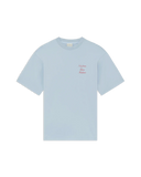 Drôle De Monsieur Le Slogan Calligraphy Tee - Light Blue