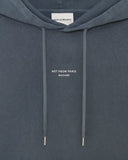Drôle De Monsieur Classic Slogan Hoodie - DARK GREY