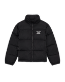 Drôle De Monsieur Slogan Puffer Jacket - BLACK