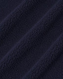 Drôle De Monsieur Slogan Zipped Sherpa Jacket - NAVY