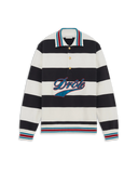 Drôle De Monsieur Drôle Embroidered Stripes Polo - OFF WHITE
