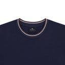 PS PAUL SMITH RIBBED TEE - BLUE