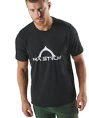 MA.STRUM BORA HALF COMPASS PRINT TEE - BLACK