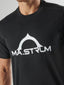 MA.STRUM BORA HALF COMPASS PRINT TEE - BLACK