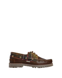 Barbour Re-Engineered Deck Boat Shoes - Brown/Classic Tartan