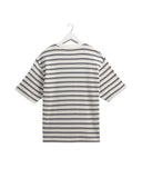 WAX LONDON MILTON WAFFLE TEE- ECRU / MULTI