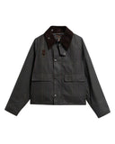 Barbour Tartan Spey Wax Jacket - Olive