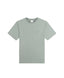 Light gray t-shirt with a small logo on a white background