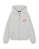 SUMMIT QUALITY GOODS PATCH ZIP HOODIE - GREY MARL