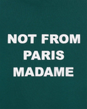 DRÔLE DE MONSIEUR Bold Slogan Hoodie - Dark Green