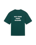 Drôle De Monsieur Bold Slogan Tee - Dark Green