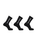 SALOMON EVERYDAY CREW SOCKS 3 PACK - BLACK