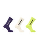 SALOMON EVERYDAY CREW SOCKS 3 PACK - VANILLA ICE