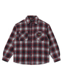STAN RAY QUILTED PLAID OVERSHIRT - RED