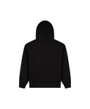 Black hoodie on a light gray background