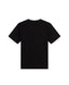 Black t-shirt on a light gray background