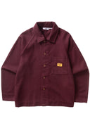 Service Works FLANNEL FOH OVERSHIRT - BURGUNDY