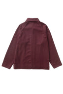 Service Works FLANNEL FOH OVERSHIRT - BURGUNDY