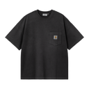 Carhartt WIP HUDSON POCKET TEE- BLACK CHALK WASH