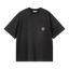 Carhartt WIP HUDSON POCKET TEE- BLACK CHALK WASH