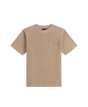 Beige t-shirt on a white background