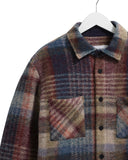 WAX LONDON WHITING OVERSHIRT - BLUE / MULTI