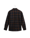 WAX LONDON WHITING OVERSHIRT - TEAL / ORANGE