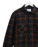 WAX LONDON WHITING OVERSHIRT - TEAL / ORANGE